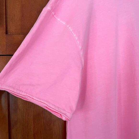 Free People Movement Hot Shot Tee Romper Pink Lemonade Size Medium - Picture 5 of 13